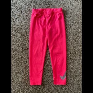 Girl’s Hot Pink Nike Leggings